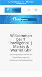 Mobile Screenshot of it-intelligence.de